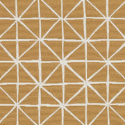 Remnant of Arc-Com Grid Wheat Upholstery Fabric