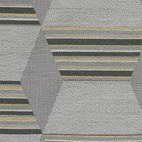 Designtex Hexstripe Medium Gray Geometric Design Blue Upholstery Fabric