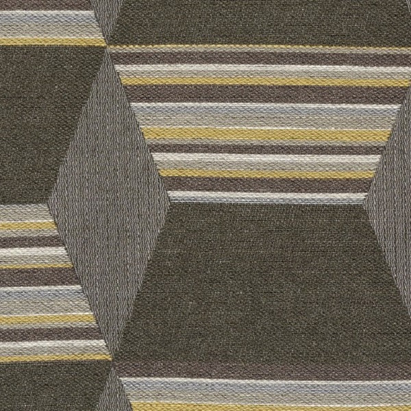 Designtex Hexstripe Dark Taupe Upholstery Fabric 3756-101
