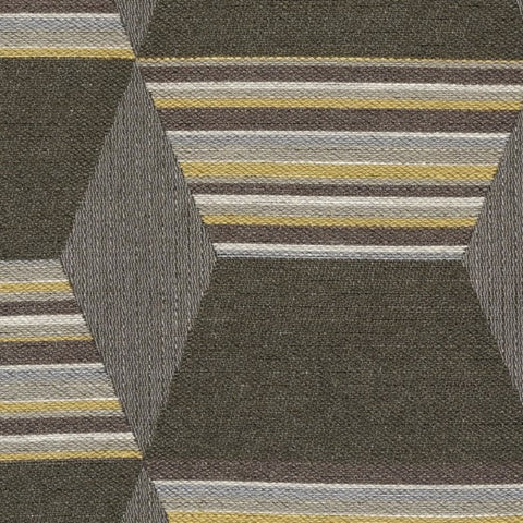 Designtex Hexstripe Dark Taupe Upholstery Fabric 3756-101