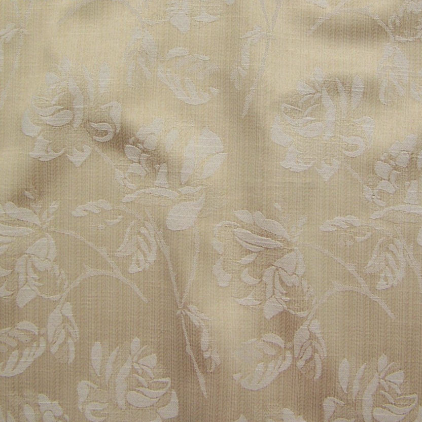 Home Decor Fabric Floral Damask Weave Calverton Almond Toto Fabrics