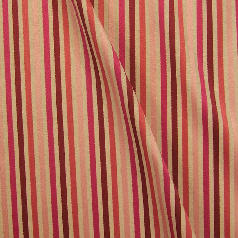 Home Decor Fabric Candy Stripe Cayman Bordeaux Toto Fabrics
