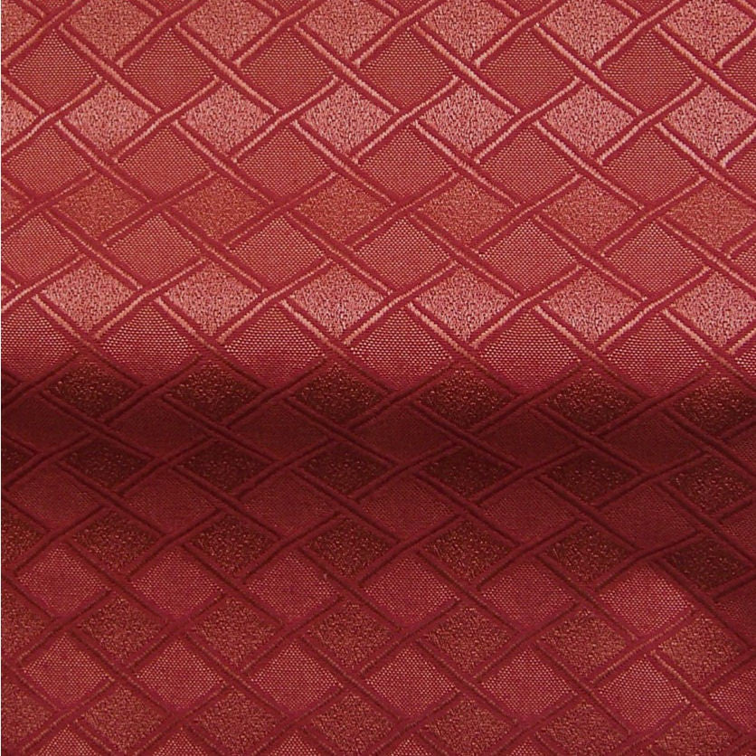 Home Decor Fabric Red Woven Diamond Damask Libretto Firemist Toto Fabrics