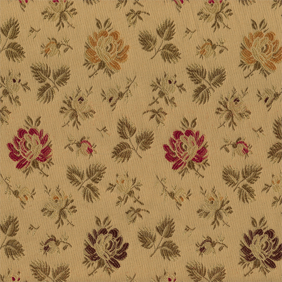 Home Decor Fabric Tan Floral Meadow Breeze Toto Fabrics