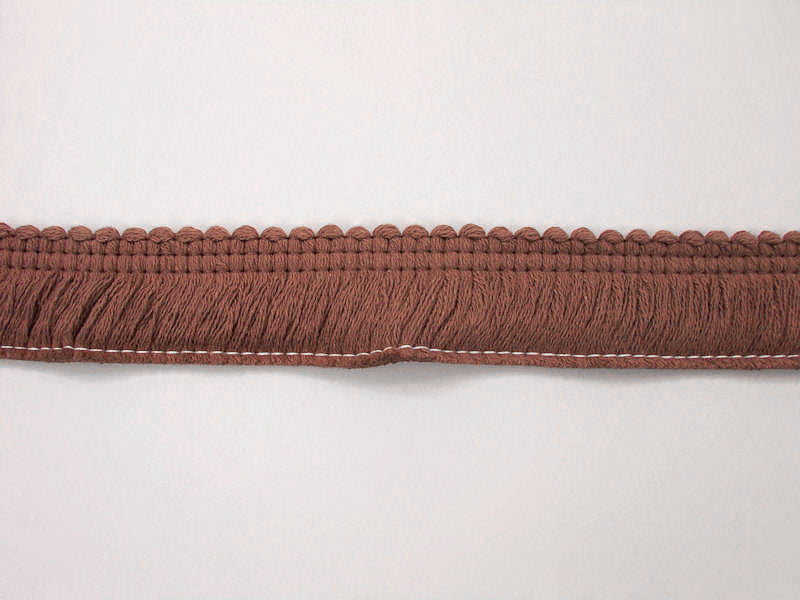 Plantation Raisin Monochromatic Brush Fringe Home Decor Trim