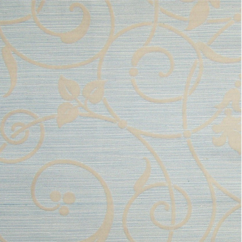 Home Decor Fabric Jay Yang Designer Scroll Tango Aqua Toto Fabrics