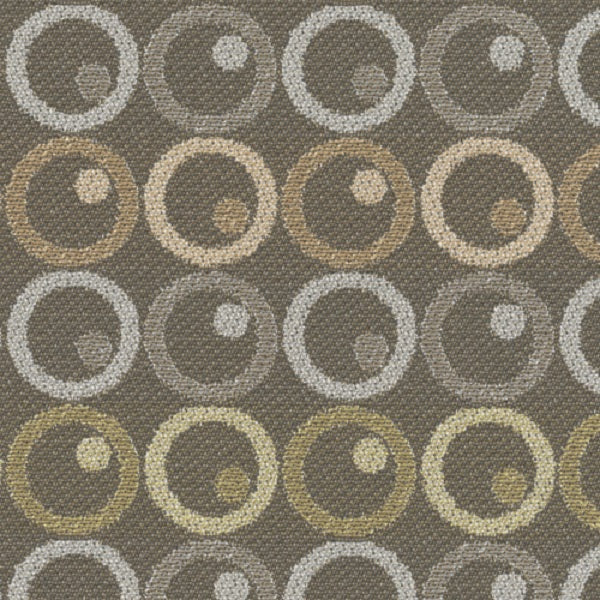 Remnant of Knoll Hula Hoop Chalkboard Gray Upholstery Fabric
