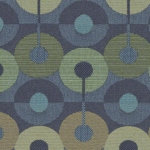 Mayer Circumference Turquoise Upholstery Fabric
