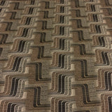 Swavelle Mill Creek Inline Beachcomber Geometric Brown Upholstery Fabric