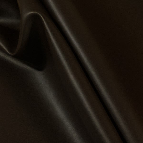Swavelle Keagan Saddle Solid Brown Faux Leather Upholstery Vinyl