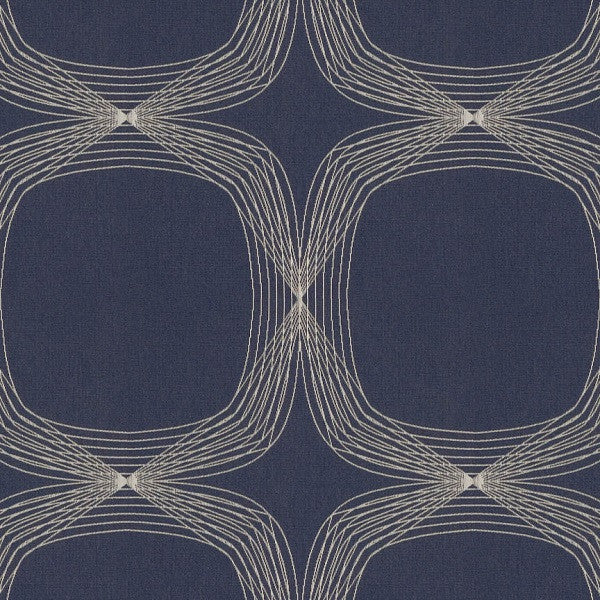 Arc-Com Fabrics Upholstery Fabric Remnant Kinetic Blueberry