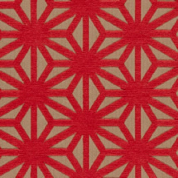 Arc-Com Fabrics Upholstery Fabric Remnant Kirigami Flame