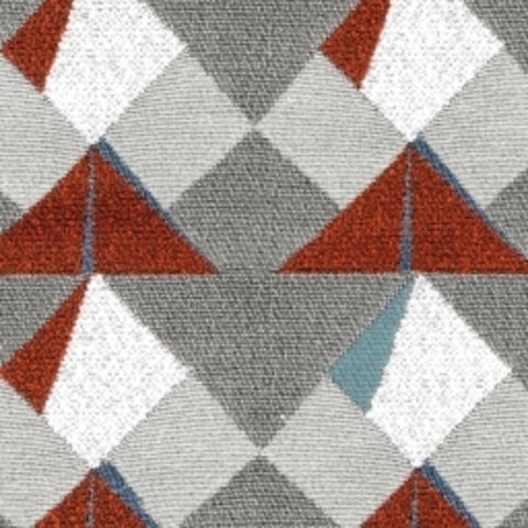 Koi Color 23 Colorful Geometric Orange Upholstery Fabric