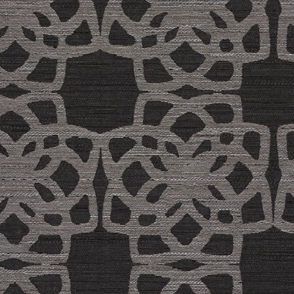 Designtex Lattice Charcoal Durable Black Upholstery Fabric