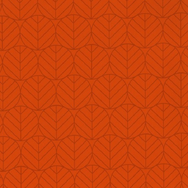 Designtex Leaves Azaela Orange Upholstery Vinyl