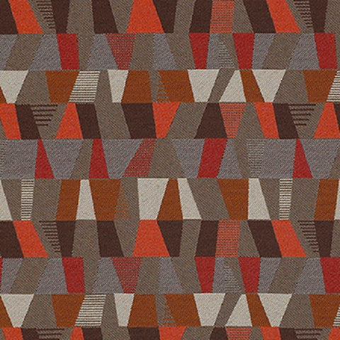 Remnant of Momentum Ledge Firenze Red Upholstery Fabric