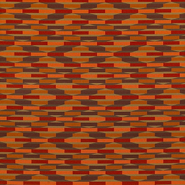 Remnant of Momentum Level Sun Dried Red Upholstery Fabric