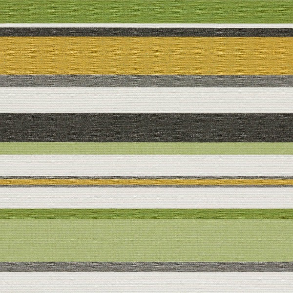 Remnant of Arc-Com Sonata Stripe Lime Green Sunbrella Upholstery Fabric