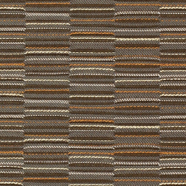 Momentum LineUp Pewter Staggered Stripe Gray Upholstery Fabric