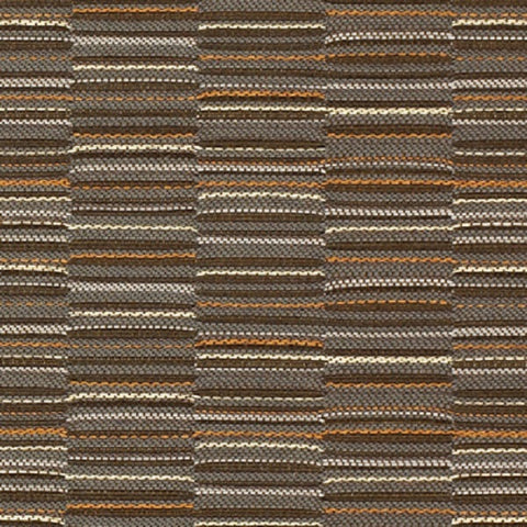 Momentum LineUp Pewter Staggered Stripe Gray Upholstery Fabric