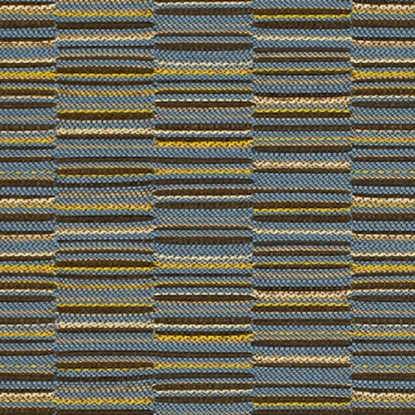 Momentum LineUp Tranquil Stripe Blue Upholstery Fabric