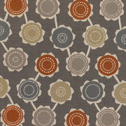 Momentum Livia Shale Geometric Floral Gray Upholstery Fabric