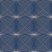 Arc-Com Upholstery Fabric Remnant Lyre Midnight