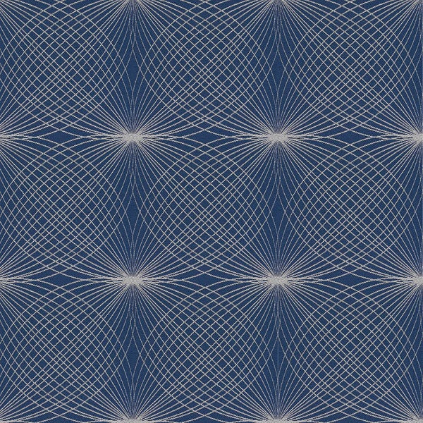 Arc-Com Upholstery Fabric Remnant Lyre Midnight