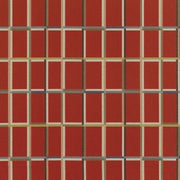 Remnant of Maharam Shadowbox Brick Red Upholstery Fabric