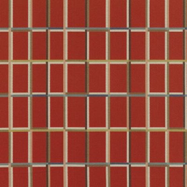 Remnant of Maharam Shadowbox Brick Red Upholstery Fabric