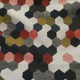 Maxwell Street Color 10 Colorful Hexagon Design Upholstery Fabric