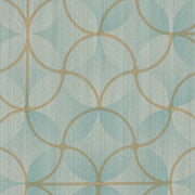 Remnant of Mayer Fabrics Cirque Aqua Upholstery Fabric