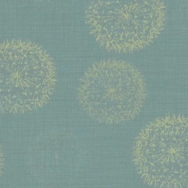 Remnant of Mayer Fabrics Dande Aqua Upholstery Fabric