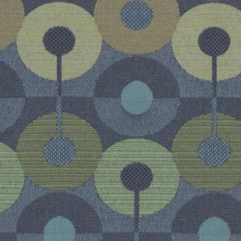Remnant of Mayer Fabrics Circumference Aquamarine Upholstery Fabric