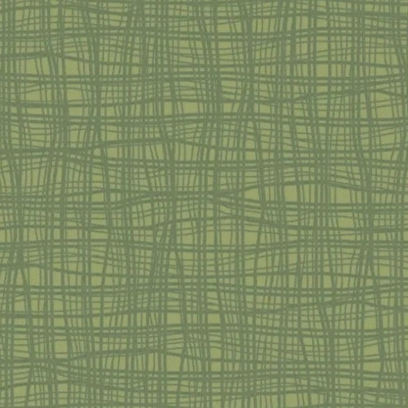 Remnant of Mayer Fabrics Entwine Basil Upholstery Fabric