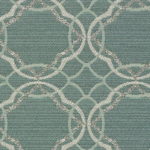 Mayer Fretwork Sea Upholstery Fabric