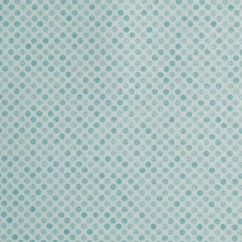 Remnant of Mayer Fabrics Micro Dot Turquoise Upholstery Fabric