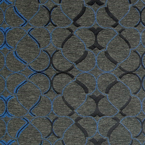 Robert Allen Medialuna Sapphire Blue Upholstery Fabric