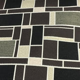 Swavelle Mill Creek Monochrome Sahara Geometric Black Upholstery Fabric