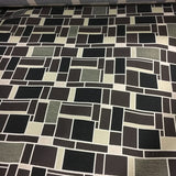 Swavelle Mill Creek Monochrome Sahara Geometric Black Upholstery Fabric