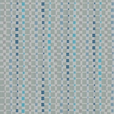 Maharam Multiply Sway Small Check Blue Upholstery Fabric