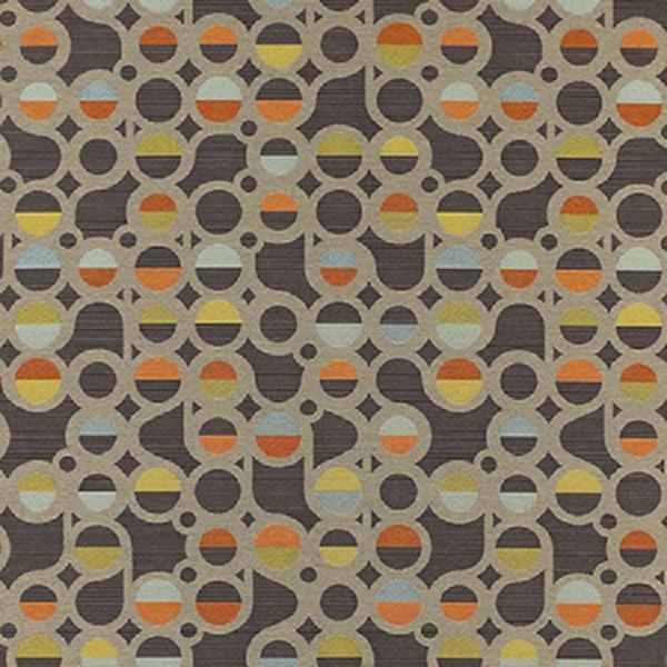 Momentum Nimble Monaco Geometric Design Gray Upholstery Fabric