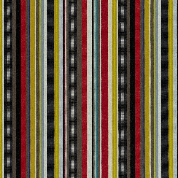 Remnant of Ottoman Stripe Brass Upholstery Fabric