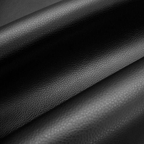 Outdoor Fabric Solid Faux Leather Hyde Ebony Toto Fabrics