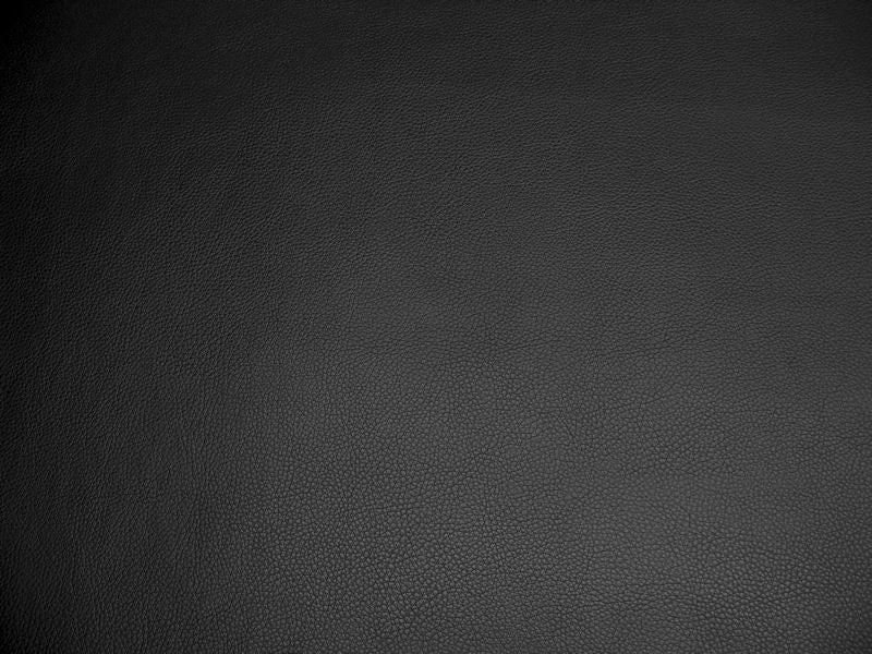 Hyde Ebony Solid Faux Leather Black Outdoor Fabric