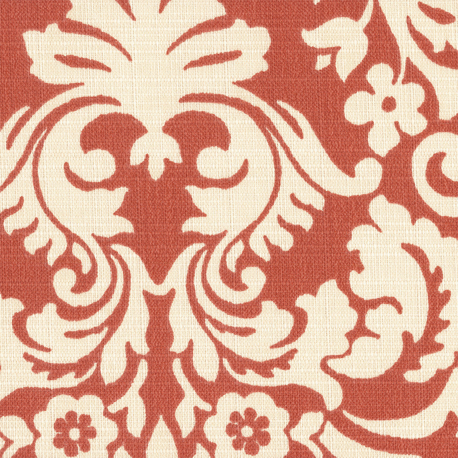 Outdoor Fabric Damask Print Muse Persimmon Toto Fabrics