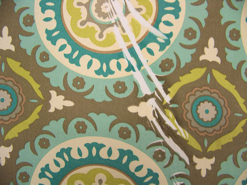 Solar Flair Poolside Sun N Shade™ Medallion Print Outdoor Fabric (Sold As-Is)
