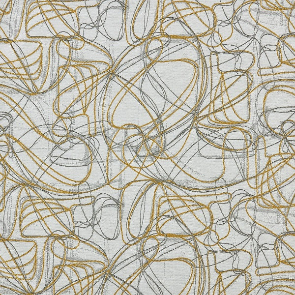 Pallas Awe Citronella Abstract Upholstery Fabric