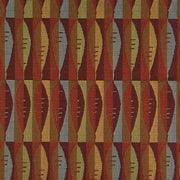Arc-Com Fabrics Upholstery Fabric Geometric Foliage Panache Persimmon