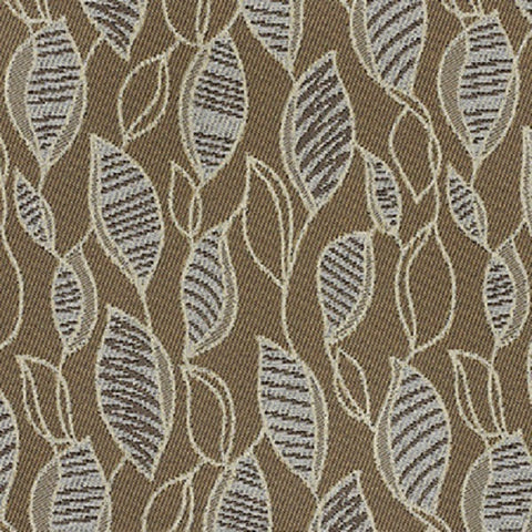 Momentum Parkside Incase Pebble Botanical Design Brown Upholstery Fabric